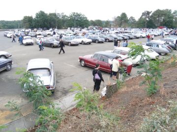 Vue du parking DS, le Samedi matin
